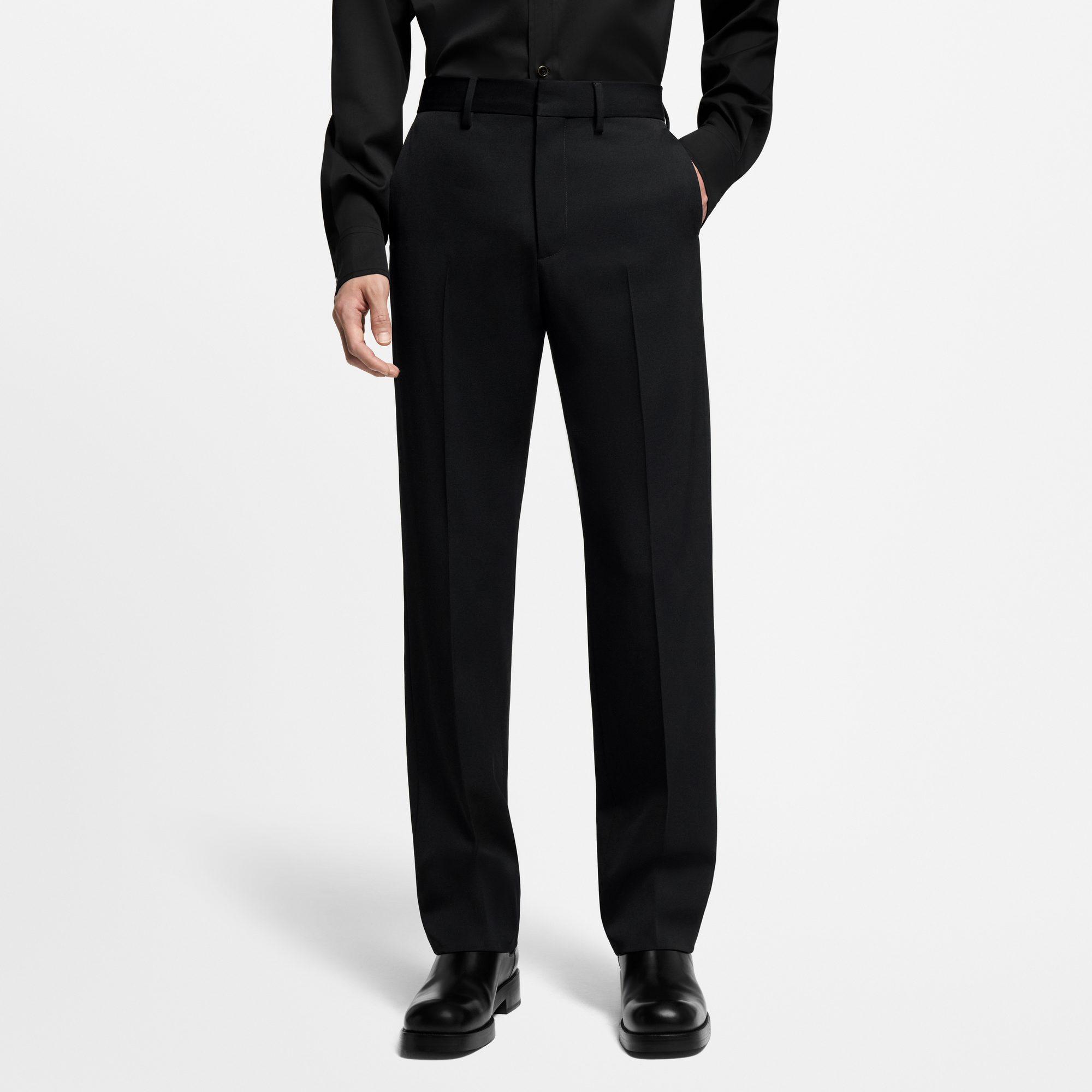 Pantaloni a sigaretta sartoriali in lana  Uomo Abbigliamento Pantaloni | LOUIS VUITTON (Zoom prodotto)